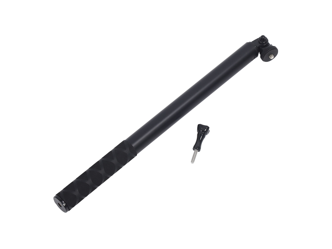 Monopé extensível de alumínio para câmera esportiva Instax X3 com interface PTZ e parafuso de 1/4".