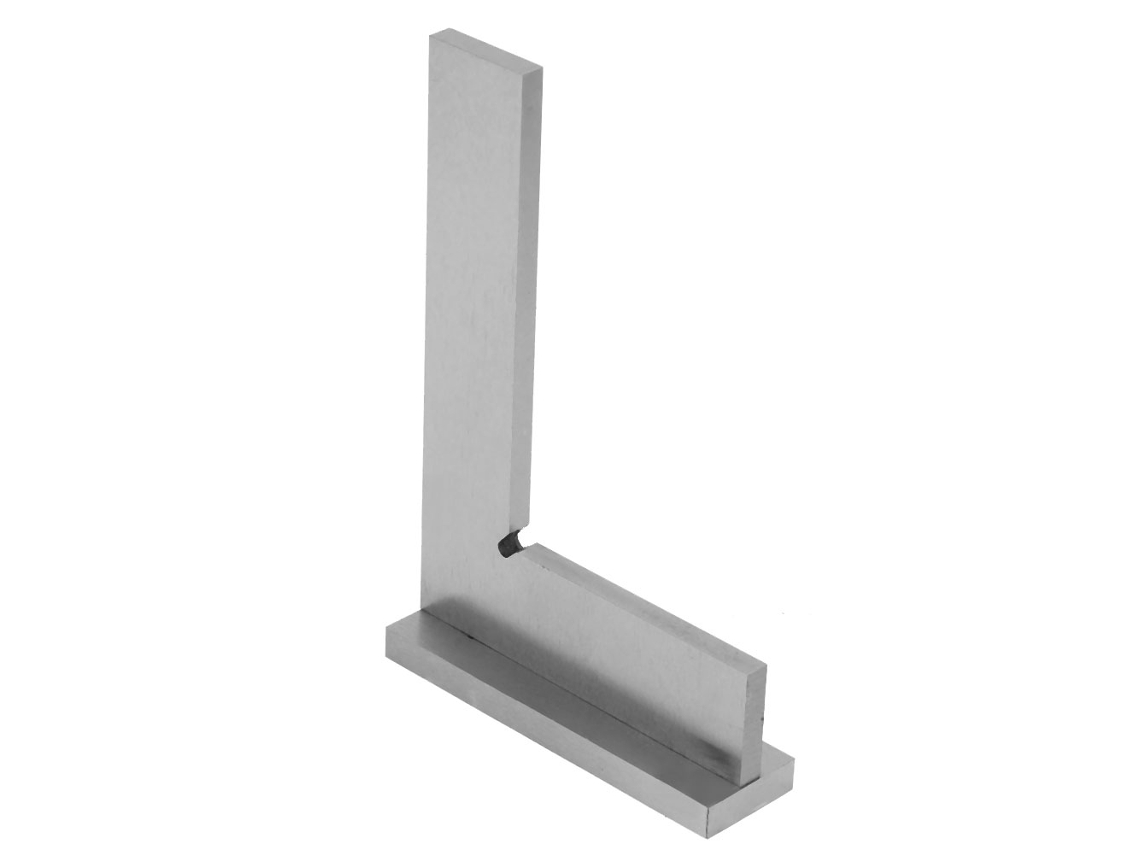 Régua Quadrada Em Aço Carbono Laxiscreed Para Medições De Precisão Com Base Estável