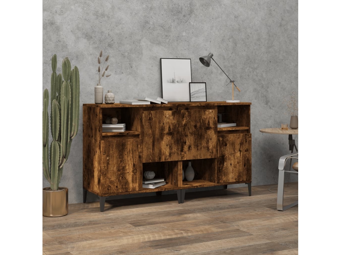 Sideboard, Sideboards Vidaxl Marrom Madeira Processada (n/a)
