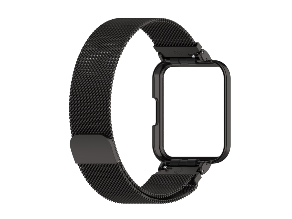 Xiaomi Redmi Watch 2 2 em 1 Milano Metal Watch Band com moldura de relógio (preto)