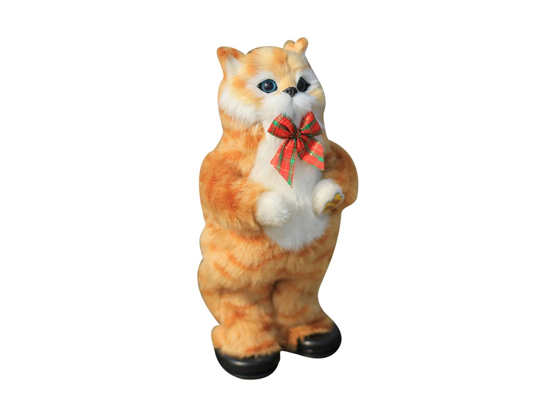 Rebe-gato Eléctrico Simulação Bonito Gatito Amarelo Dançando E Cantando Boneco Brinquedo Interativo Presente Para Crianças