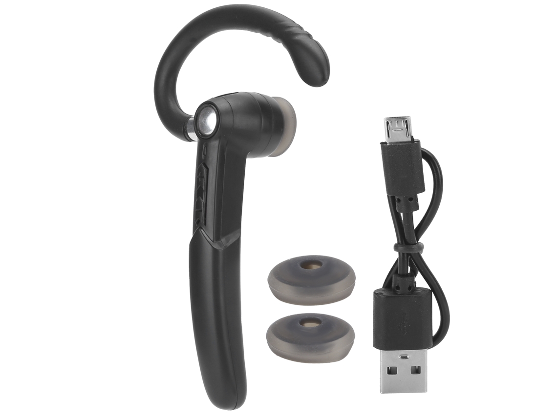 Fone De Ouvido Bluetooth Mono Portátil Headset Com Alta Compatibilidade Preto