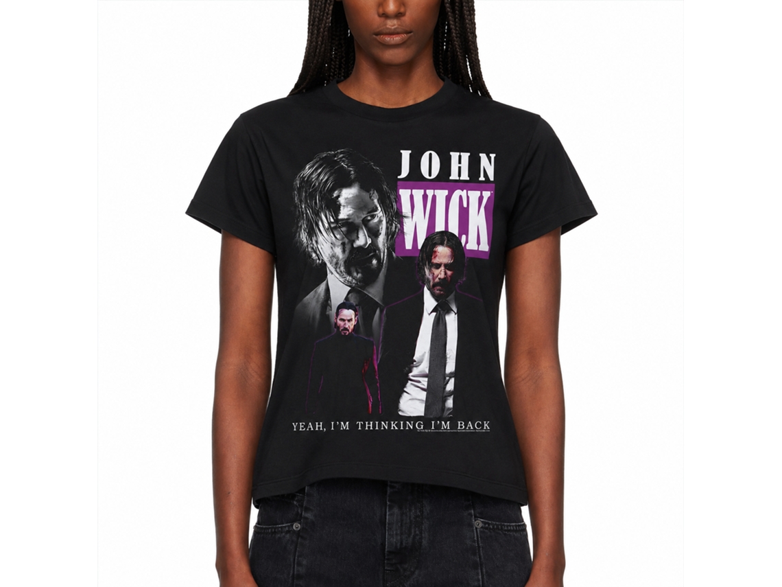 Rockinstone John Wick Triple Wick Black Adult T-shirt Size:xxxl