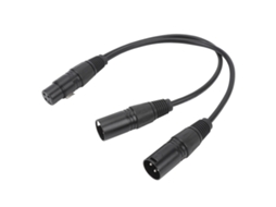Aetheria cabo Xlr Fêmea para Xlr Macho Duplo 3 Pinos Split Cable Y Balanced 30cm 11.8in