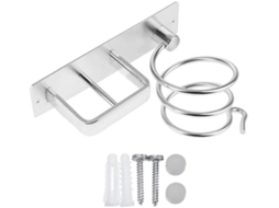 Suporte para Secador de Cabelo, Alumínio e Chapinha, Prateleira Parede Cab Elo, Ideal Quarto Hotel GOKOCO