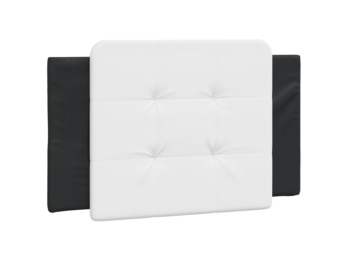 Almofada de cabeça Zadar em couro sintético marrom e branco MAISON EXCLUSIVE (80xcm)