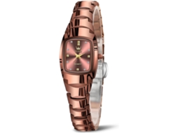 Lurelia Relógio Feminino, Movimento De Quartzo, Duplo Fuso/mostrador, Detalhes Com Strass, 0,31 Polegadas, 8 Mm, 0,86 Polegadas, 19 Mm, 22 Mm, 185 Mm
