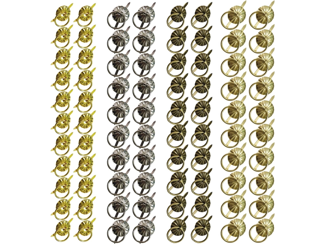 Conjunto De 80 Puxadores Metálicos Com Acabamento Retrô, Ideais Para Armários Pequenos, Incluindo Puxadores Para Caixas