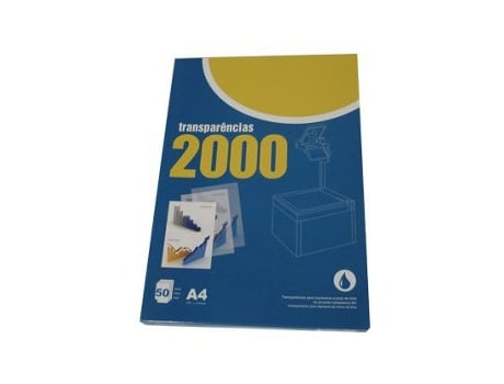 Transparências 2000 Impressão Inkjet 50 Folhas com Tira Removível
