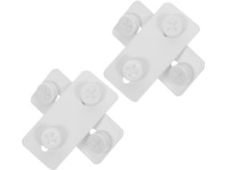 2 Pares De Blocos De Conexão Para Placa Perfurada, Acessórios Para Placa De Parede Com Grade Para Uso Doméstico E
