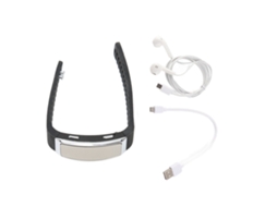 Mali relógio Gravador Hd com Redução de Ruído Ativado por Voz Recarregável Player de Música Pulseira 16gb Preto