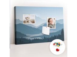 Quadro De Cortiça Com Impressão Paisagem Montanhosa Para O Quarto Das Crianças Espelharte (60x40 Cm)