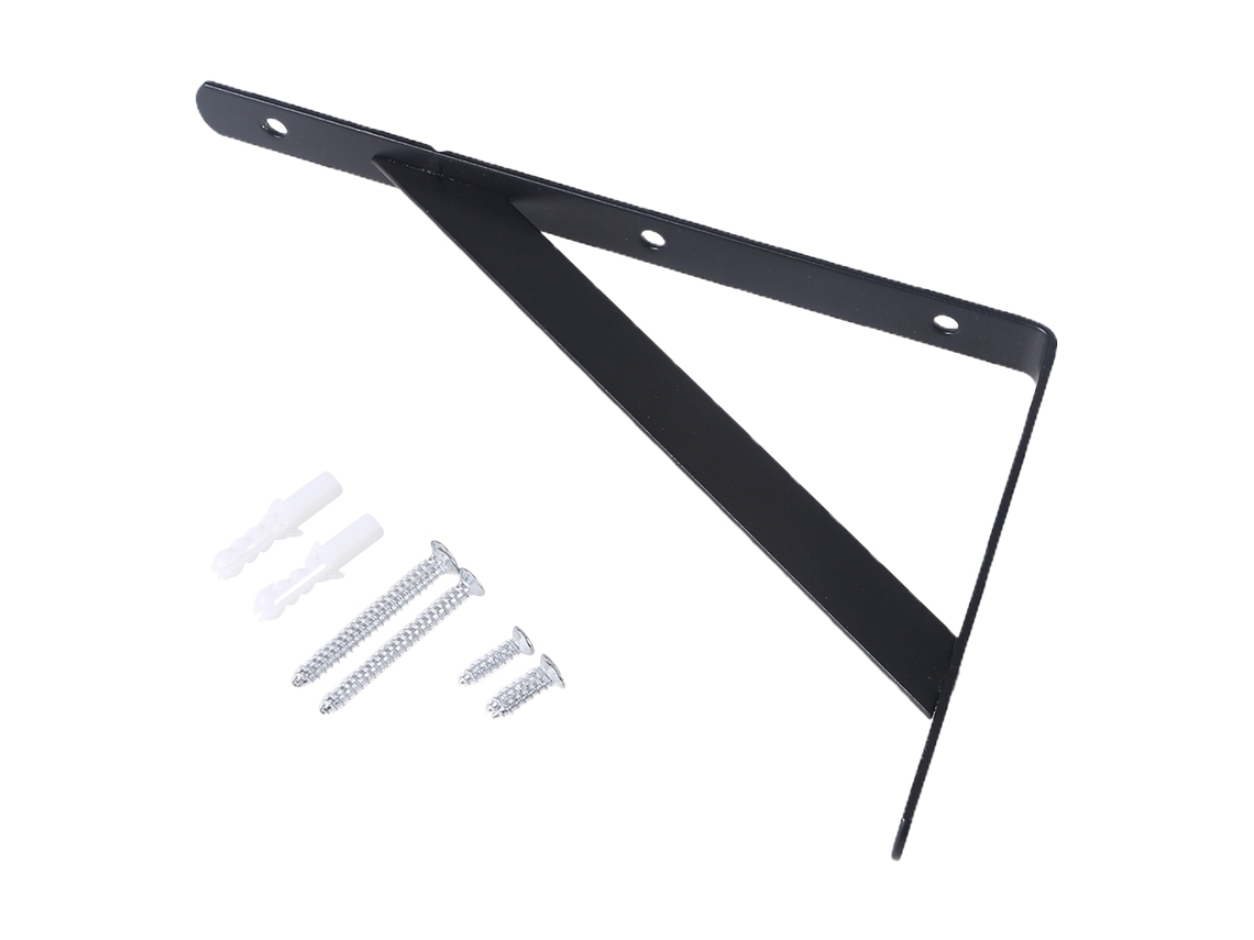 Suporte Triangular Para Prateleira, Aço Inoxidável, Reforçado