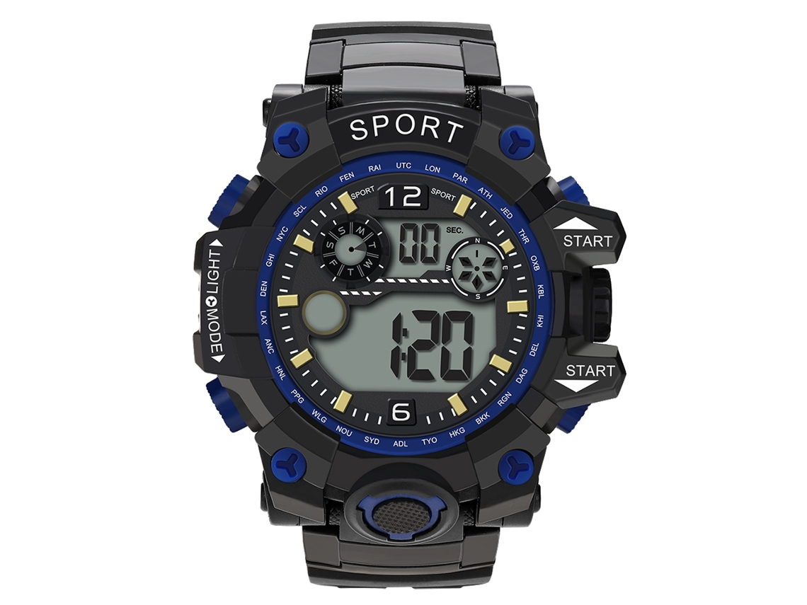 Reloj Electrónico Deportivo Con Pantalla Led Para Hombres (azul)