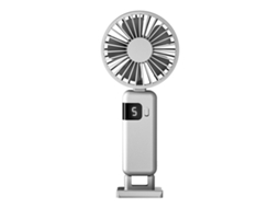 Ventilador de Pescoço Portátil Dobrável Display Digital Silencioso Recarregável Via Usb XIAOMOYU