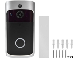 Video Campainha Com Câmera Cryfokt Wifi, Campainha Com Fio Night Vision V5, Amplo Ângulo de Visão 166 Graus, Conexão