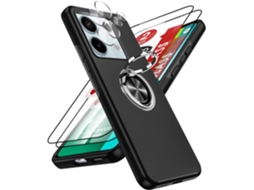 Capa Note Proteção Antichoque Para Xiaomi Redmi Note 13 Pro 5g/xiaomi Poco X6 5g Hongwe. Com Anel De Suporte Verde