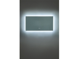 Espelho Retangular De Parede Para Banheiro Com Luz Led E Antiembaçante Riben Vidro Sklum (140x75 Cm)