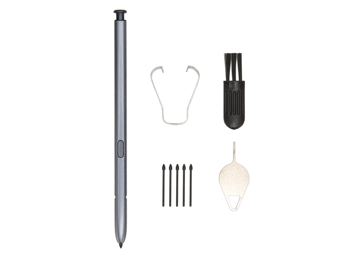 Mali caneta Estilo Stylus com Pontas e Pinça para Samsung Galaxy Note 10 Lite Cinza