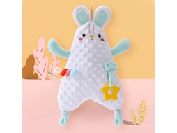 Boneca Reconfortante Para Bebé Com Rebordo Macio, Brinquedo Para Recém-nascidos Meninos E Meninas (0-12 Meses) Coelho Branco Hexinyigjly