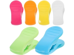 Fomiyes 6-prendedores De Roupa Plástico Pequenos E Leves, Portáteis Para Edredons E Sacos De Lanches, Ideais Para Uso