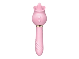 Vibradores Realistas De Língua De Rosa, Estimulador Retrátil Masculino, Potente Vibrador, Cunilíngua, Prazer Intenso, Massageador Vermelho