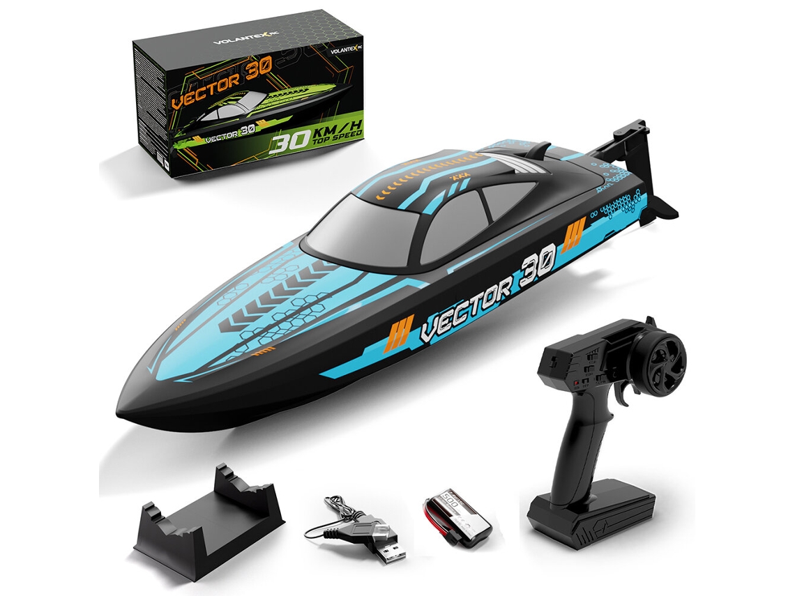 Barco Rc Volantexrc 79508 Rtr 2.4g Verde, Veículos de Alta Velocidade de 25km/h, Modelos de Brinquedos com Comando Elétrico Sem Fios MDUG