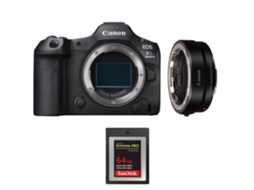 Eos R5 Mark Ii + Ef eos R + 1 Sandisk 64gb Extreme Pro Cfexpress Type B + Ebook “20 Dicas para Fotos Que Impressionam” CANON