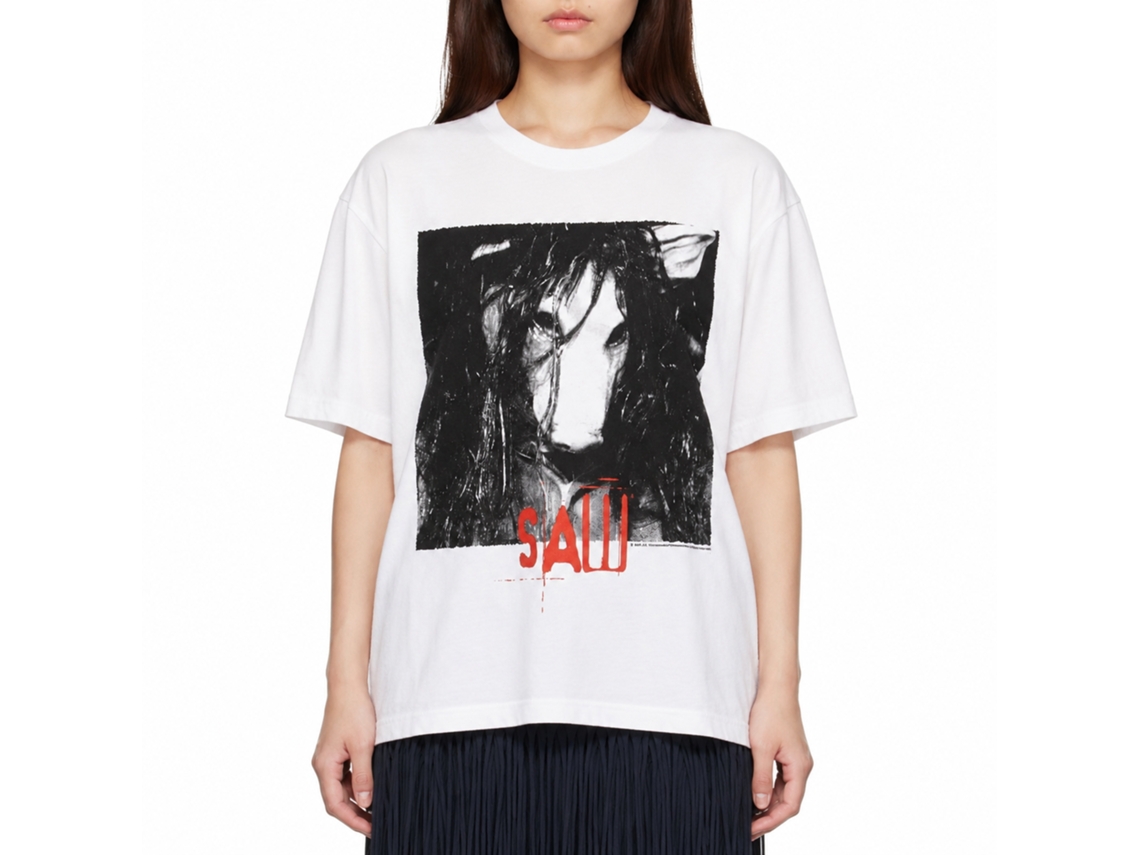 Rockinstone Saw Movie Pig Mask White Adult T-shirt Size:m