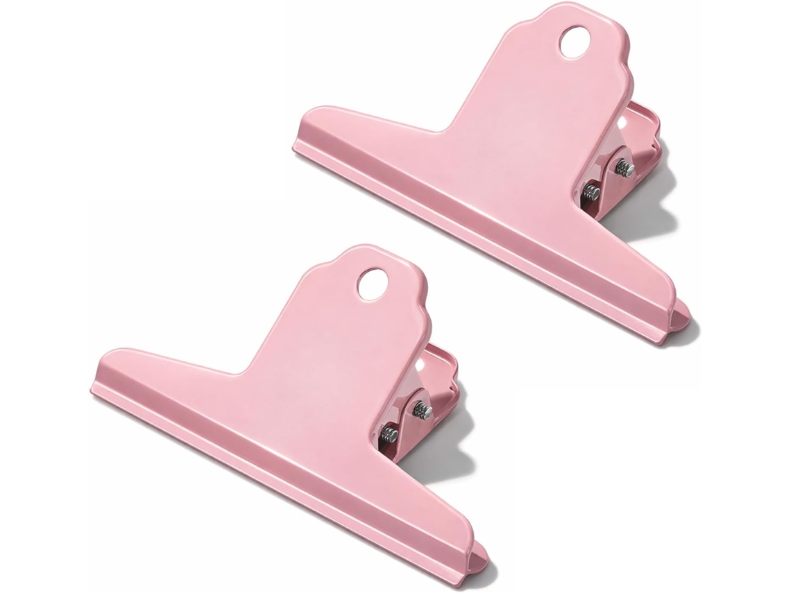 Pins para Sacos de Ração Cães, Pins de Metal Rosa em Formato de Bulldog com 10cm de Comprimento, Pins