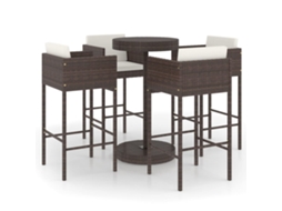 Garden Bar Set, Garden Bar Sets Vidaxl Marrom Rattan / Vime (n/a)