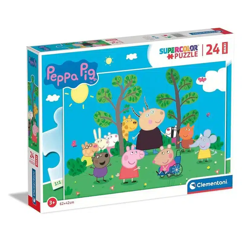 Puzzle Peppa Pig 24 Piezas Maxi Super Color 62x42 Cm 24237 Clementoni Clementonimás De 3 Años