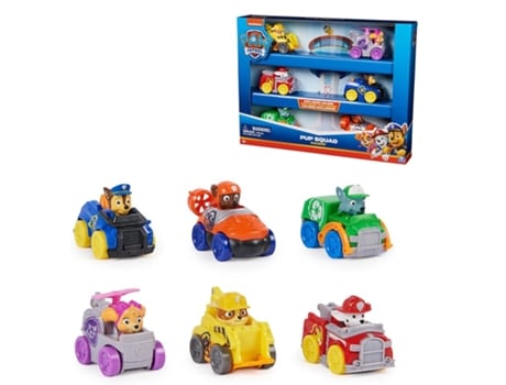 Patrulha Canina Gift Pack 6 Veículos Pup Squad Racer PAW PATROL