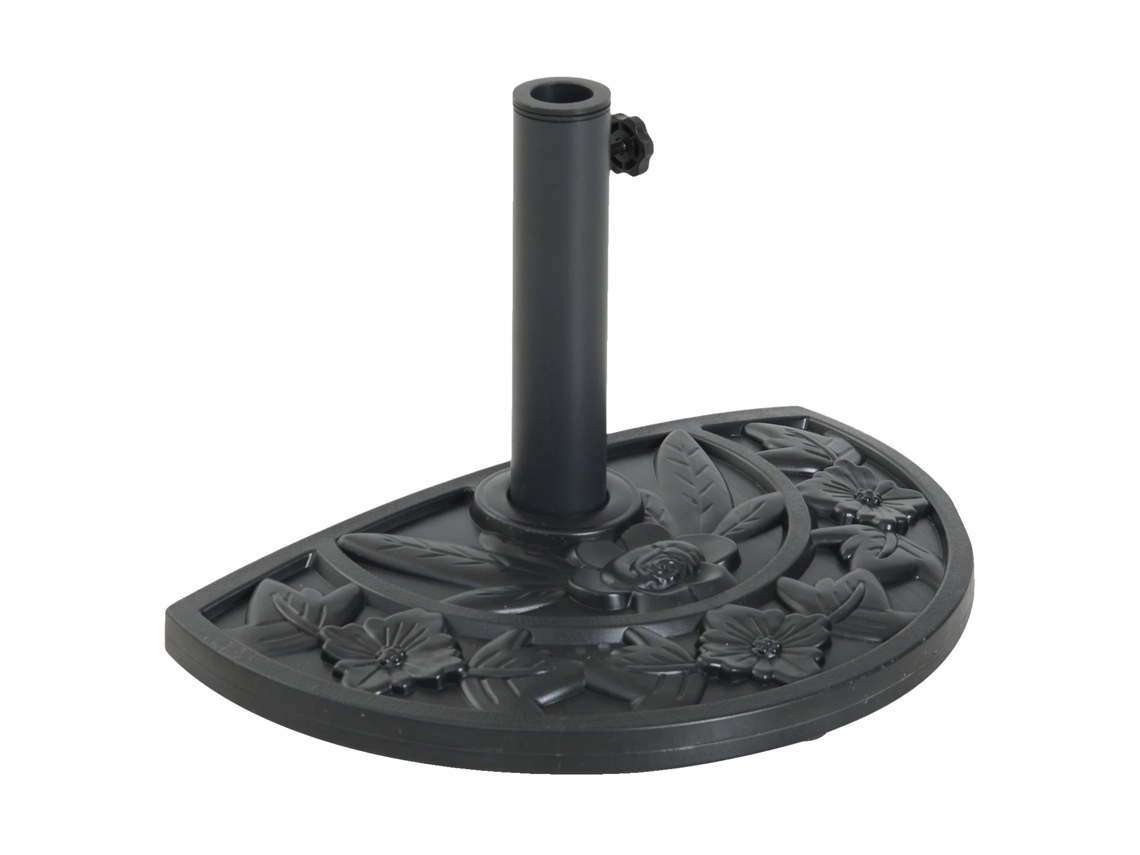 Base De Guarda-chuva, Peso De 9 Kg, Compatível Com Mastros De 35mm A 48mm, Preto