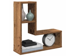 Vidaxl Prateleiras De Parede Cubos 2 Pcs Deriv. Madeira Madeira Velha