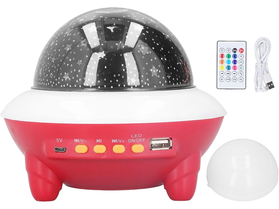Projetor De Luz Rgb Com Estrelas, Carregamento Usb E Noturna Para