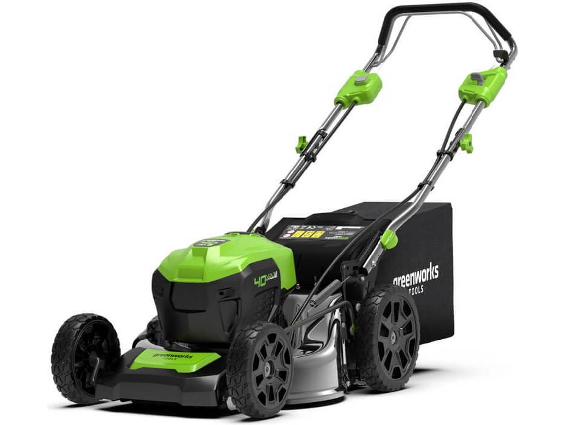 Kit GREENWORKS GD40LM46SPK4X cortador de Relva sem fio de 46 cm e 40V com bateria de 4 Ah e carregador