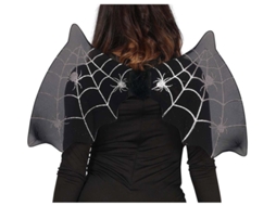 Asas GUIRCA Morcego Preto Com Aranhas