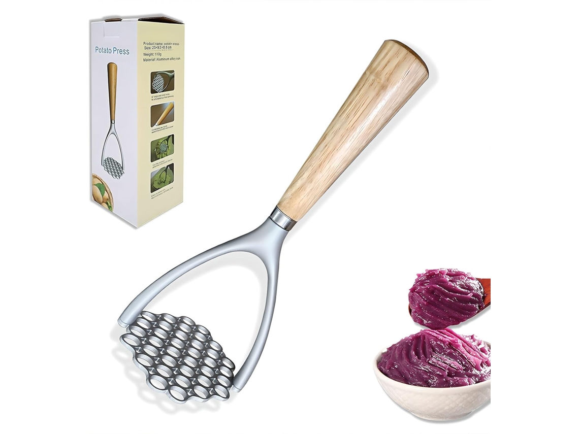 Amassador De Batatas Resistente, Utensílio Cozinha Portátil Com Cabo