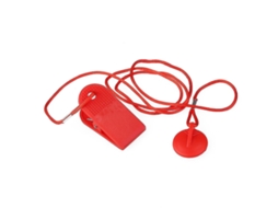 Chave de segurança magnética de substituição para esteira ergométrica, vermelha, 2,3 cm S/MARCA