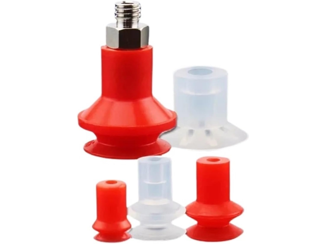 1 Peça De Braço Mecânico Com Ventosa Industrial B5 B8 B10 B15, Bocal De Sucção Pneumático Borracha Silicone | Preto