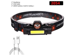 Luz De Sauna Led Cob Zk40 Com Bateria Espacial, Com Zoom, Recarregável Por Usb, À Prova Dágua, Farol, Lanterna De Acampamento Olysi Shop