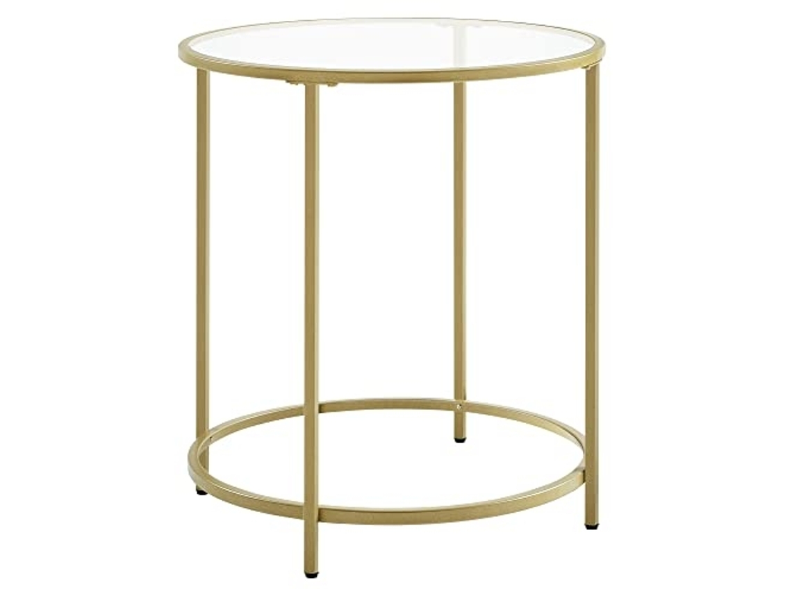 Mesa Lateral Dourada: Elegância Moderna com Toque Vintage PRICENET