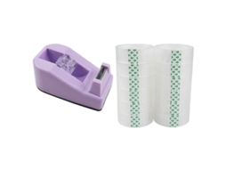 Dispensador de Fita Adesiva de Mesa com 16 Rolos de Fita Transparente para Embalagens em Escritórios, Restaurantes e Floriculturas. GOKOCO