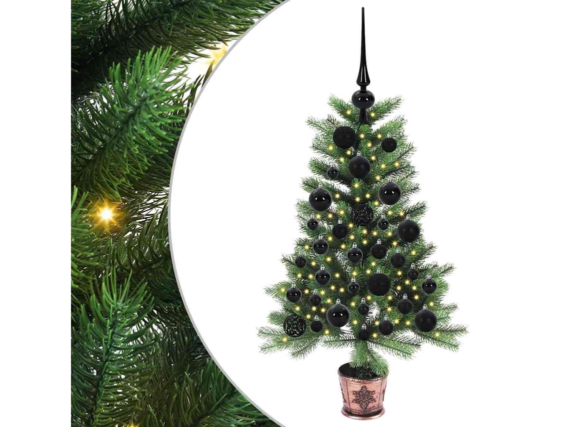 Conjunto 1 Árvore De Natal Vidaxl Verde Polietileno (90 Cm)