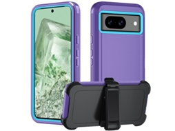 Capa Hexinyigjly Para Google Pixel9a Com Clip De Cinto | Proteção Total Anti-quedas Roxo-claro