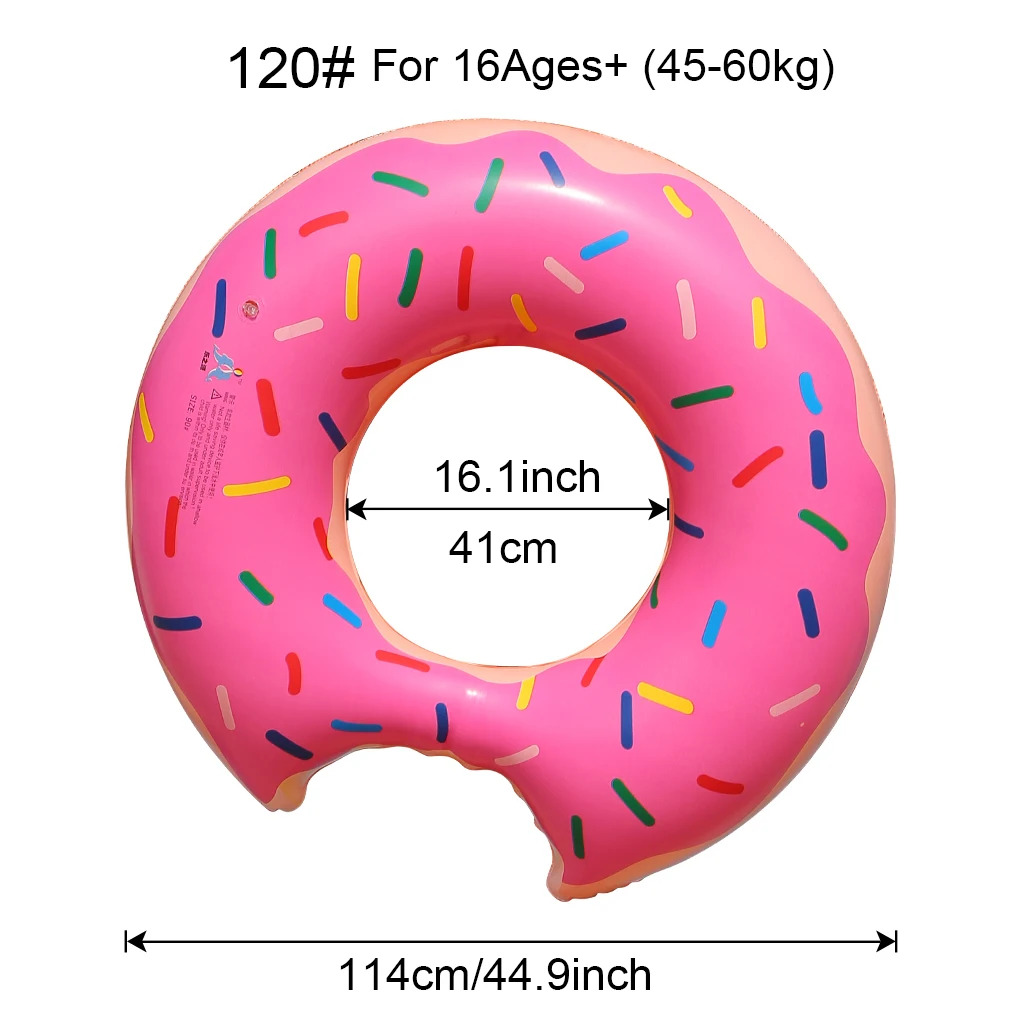 (rosa 120) Boia Inflável Em Formato De Rosca, Brinquedo De Praia Infantil Para Piscina.