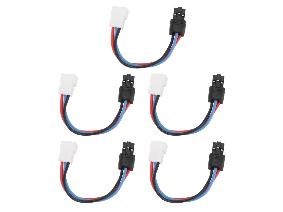 Mali 5pcs Adaptador de Bateria para Rc Conector Macho para Fêmea Ph2.0 3p Cabo de Conversão do Carregador