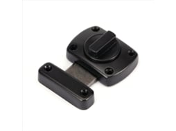 Trava De Porta De Aço Inoxidável Com Trava De Ferrolho Giratório, Aplicável A Várias Portas, Preta Aquaforge (grande)