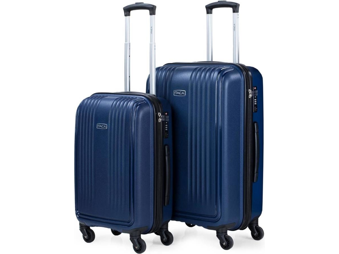 Conjunto de Malas de Viagem ITACA TSA Lock Azul